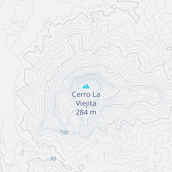 Map of Cerro La Viejita