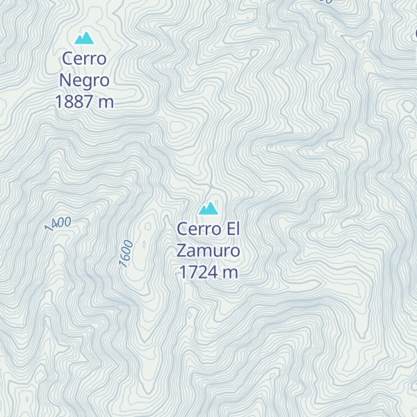 Map of Cerro El Zamuro