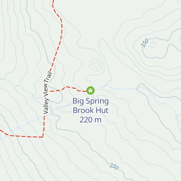 Map of Big Spring Brook Hut