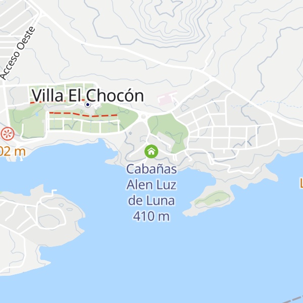 Map of Cabañas Alen Luz de Luna