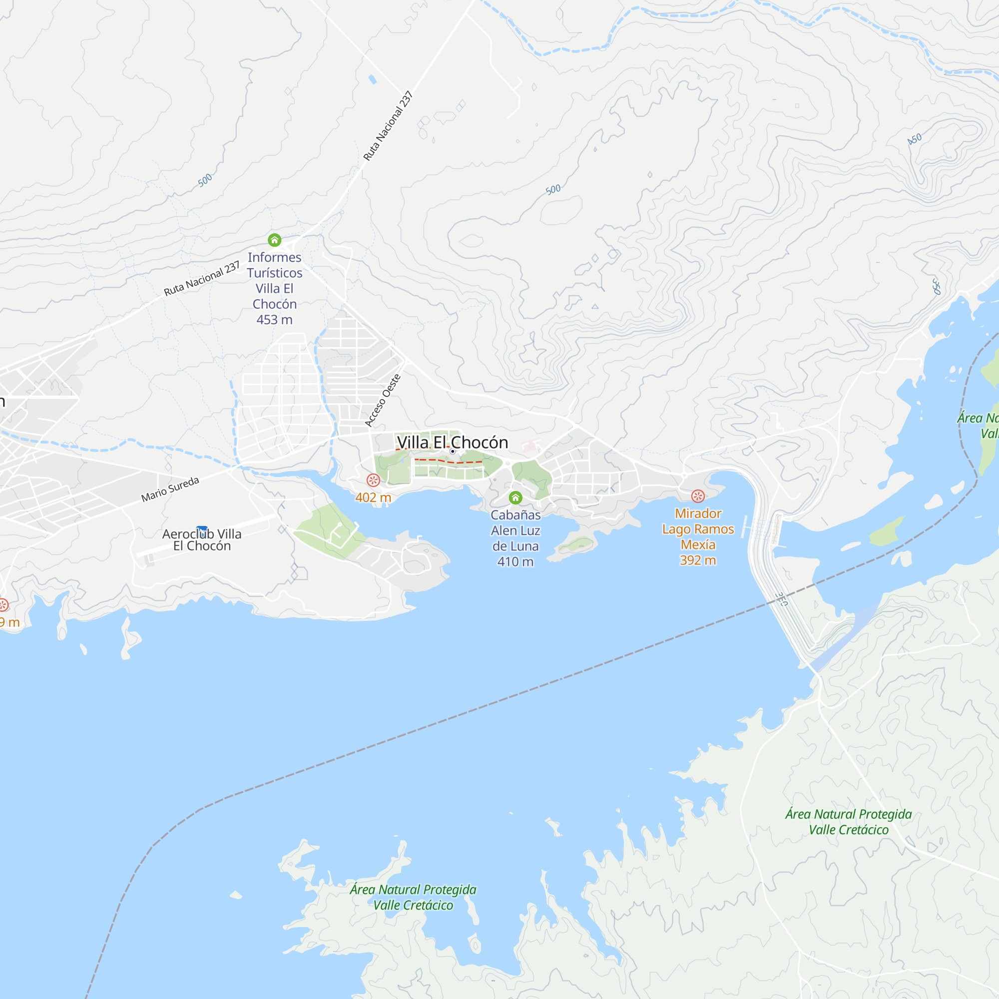 Cabañas Los Acantilados map