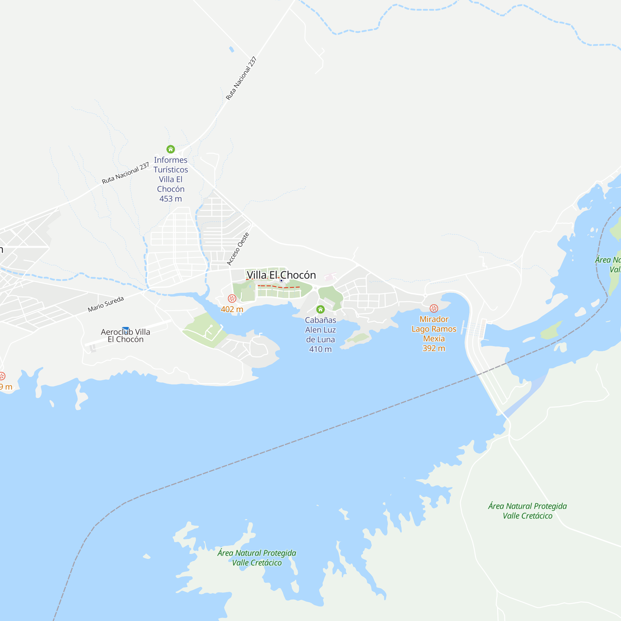 Cabañas Los Acantilados map