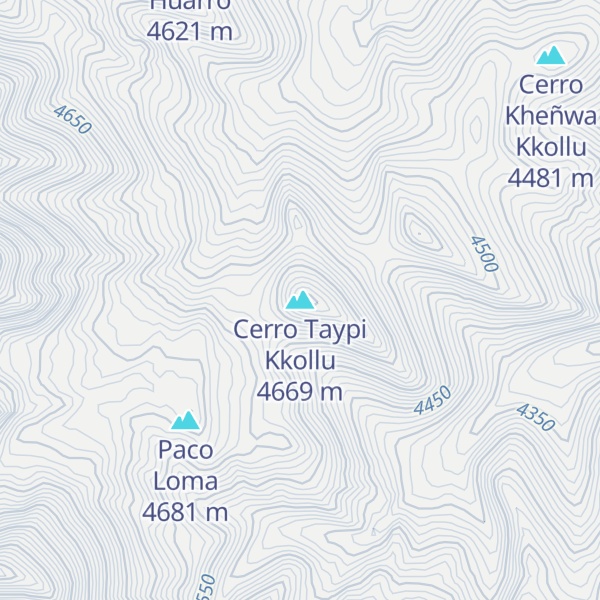 Map of Cerro Taypi Kkollu