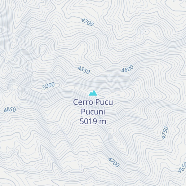 Map of Cerro Pucu Pucuni