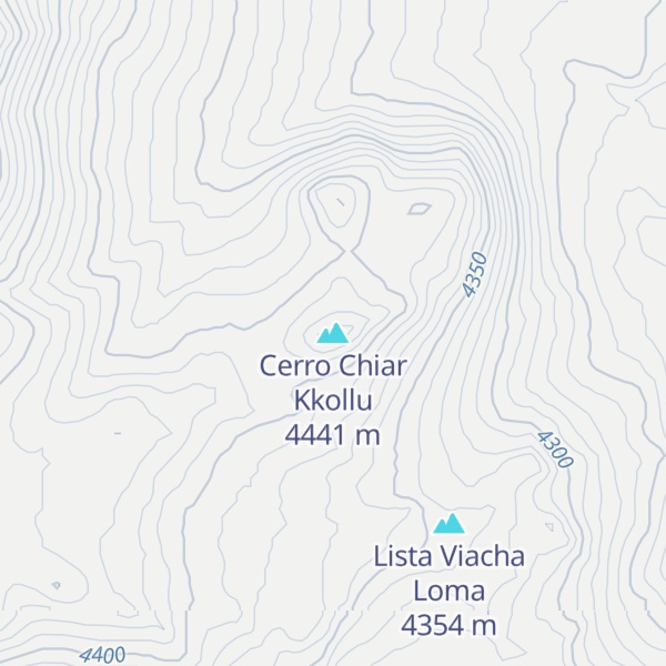 Map of Cerro Chiar Kkollu