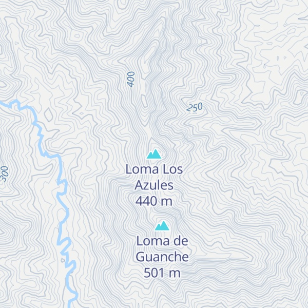 Map of Loma Los Azules