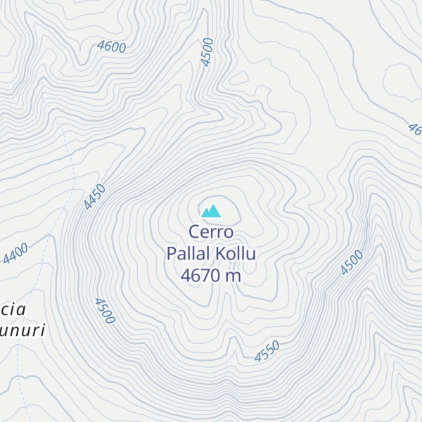 Map of Cerro Pallal Kollu