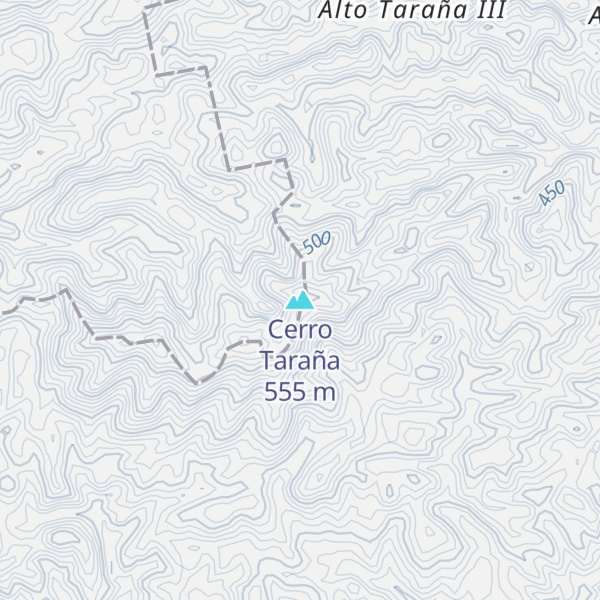 Map of Cerro Taraña