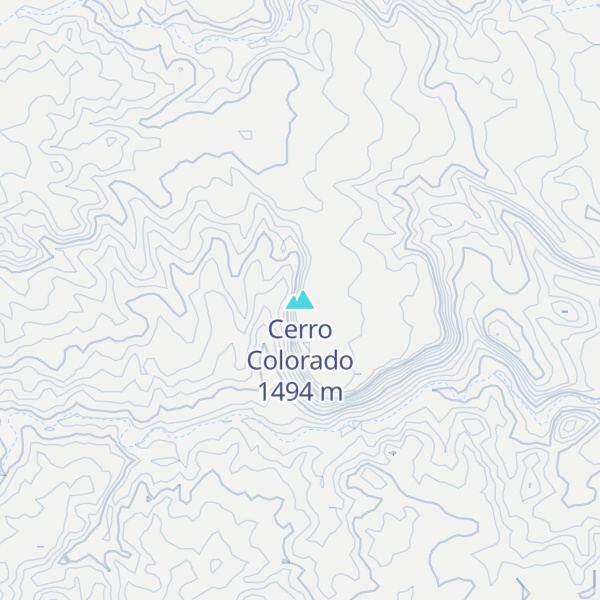 Map of Cerro Colorado