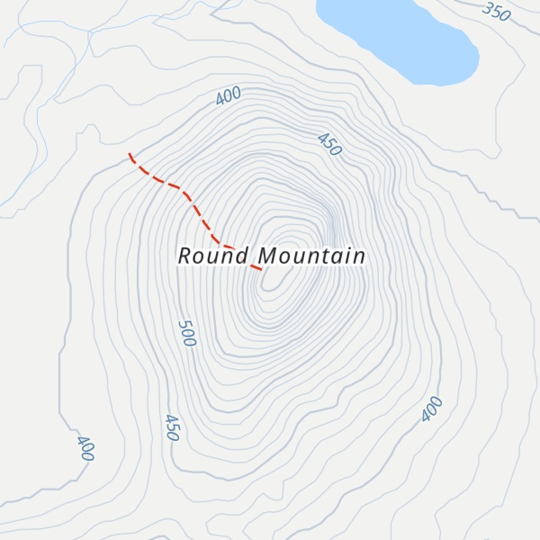 Map of Round Mountain