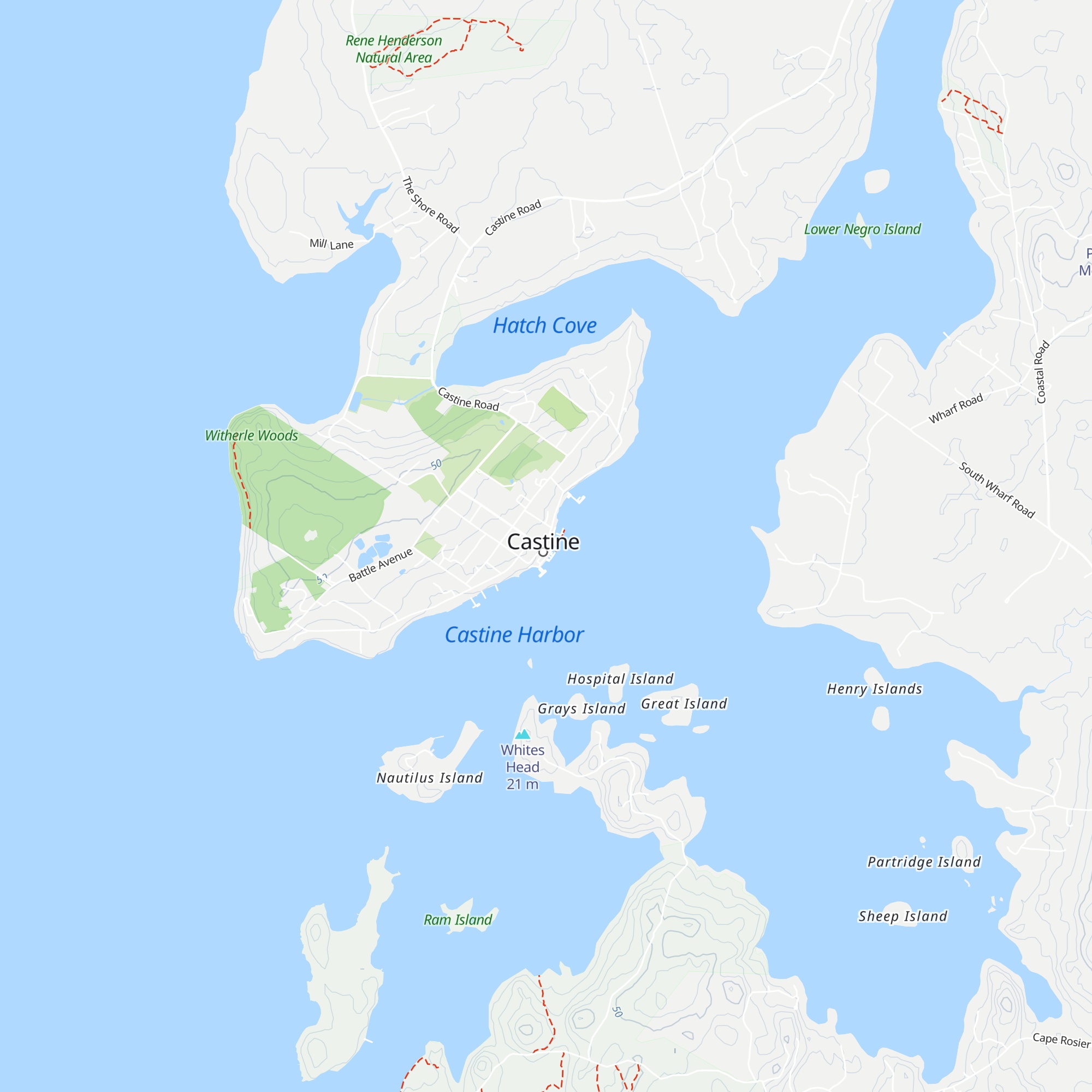 Castine Visitor's Center map