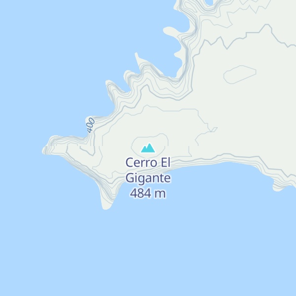Map of Cerro El Gigante