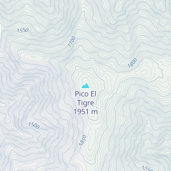 Map of Pico El Tigre