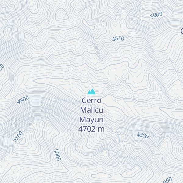 Map of Cerro Mallcu Mayuri