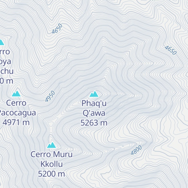 Map of Phaq'u Q'awa