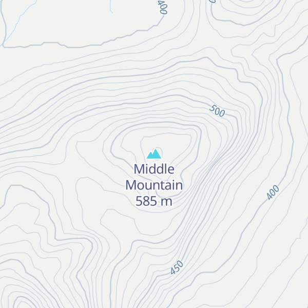 Map of Middle Mountain