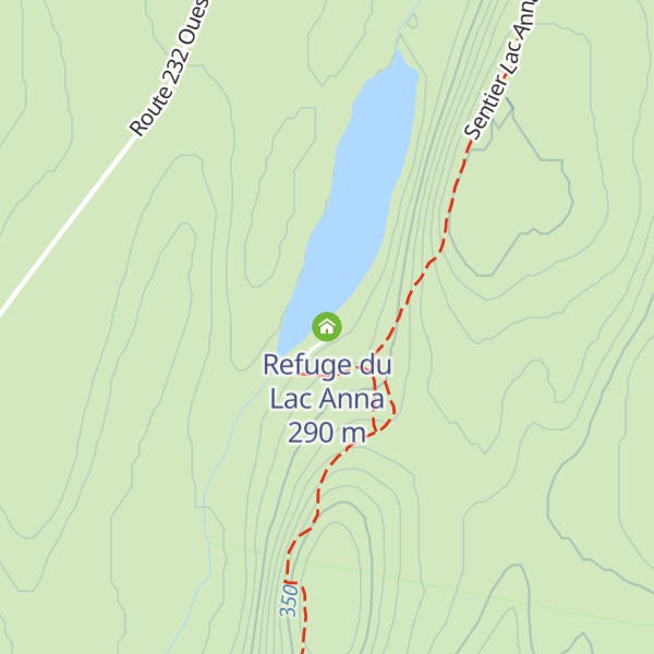 Map of Refuge du Lac Anna
