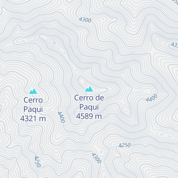 Map of Cerro de Paqui