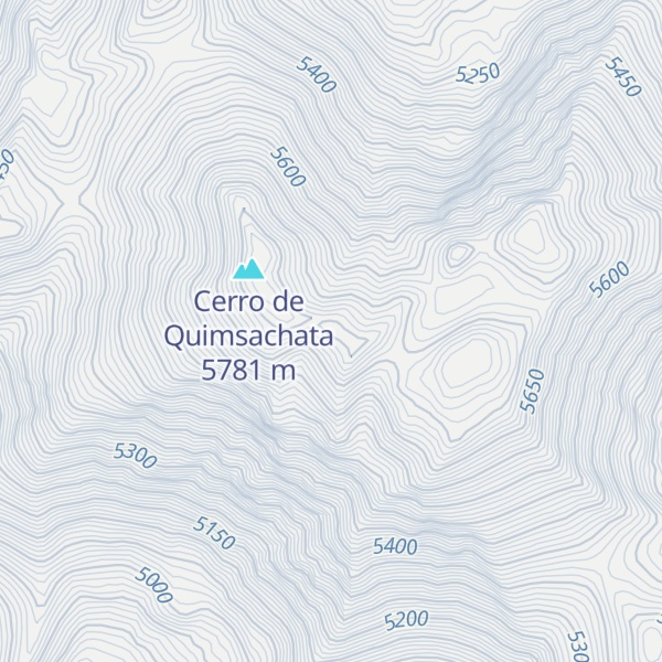 Map of Quimsachatas