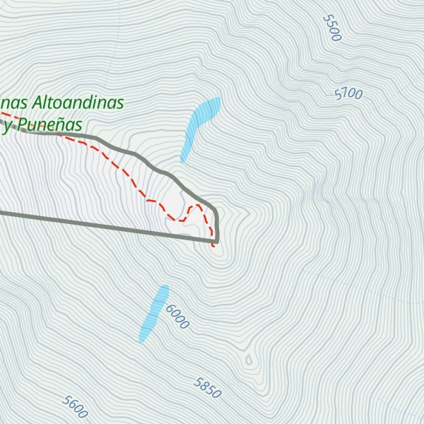 Map of Cerro de Los Patos o Tres Quebradas