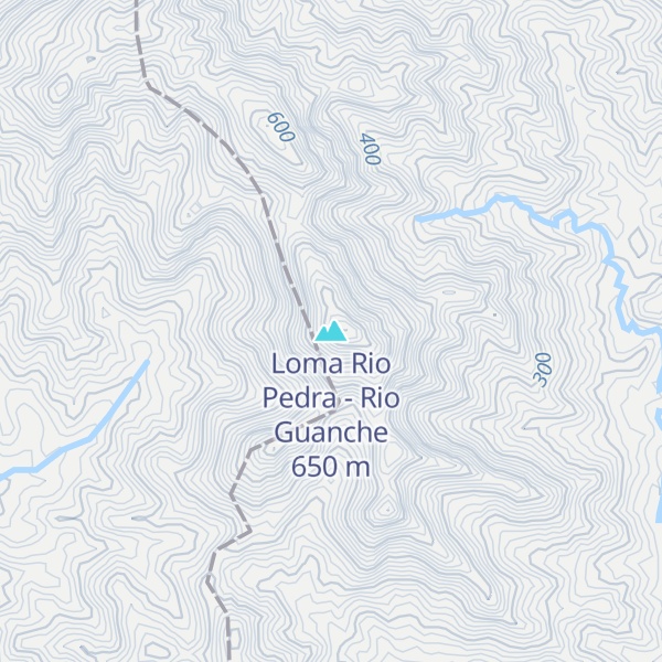 Map of Loma Rio Pedra - Rio Guanche
