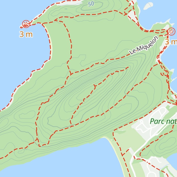 Map of Montagne à Michaud