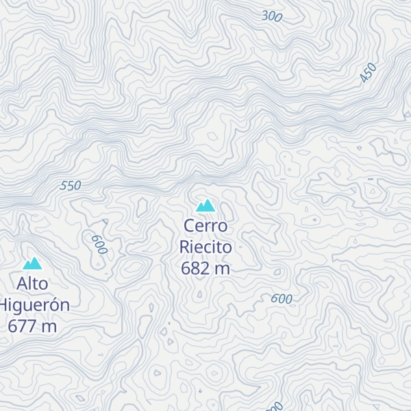 Map of Cerro Riecito