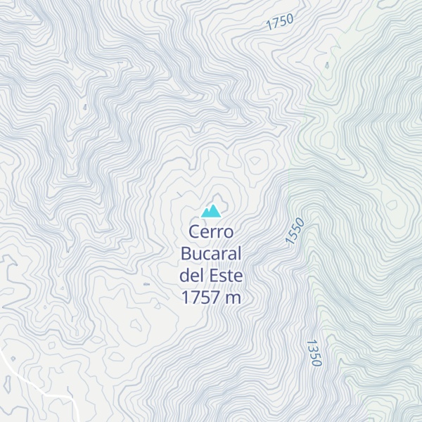 Map of Cerro Bucaral del Este