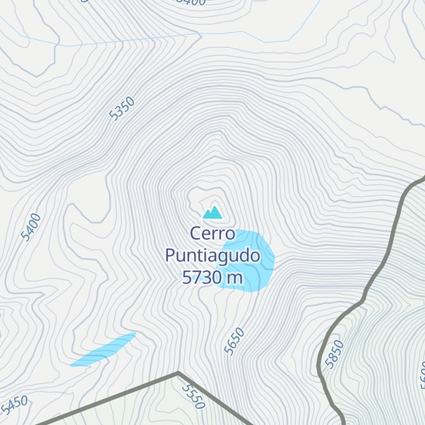 Map of Cerro Puntiagudo
