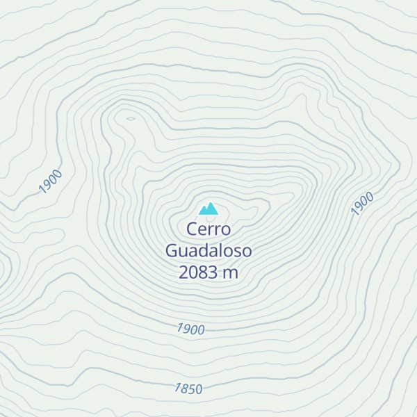 Map of Cerro Guadaloso