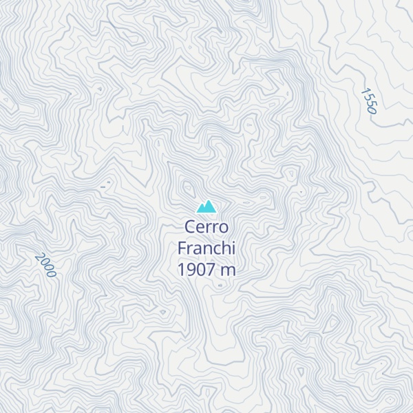 Map of Cerro Franchi