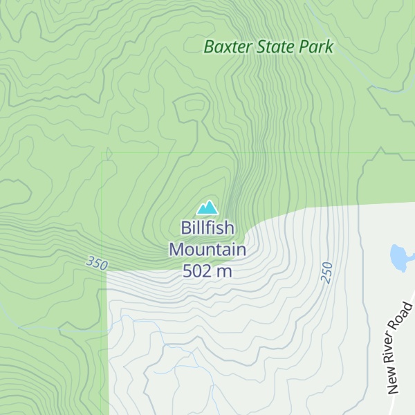 Map of Billfish Mountain