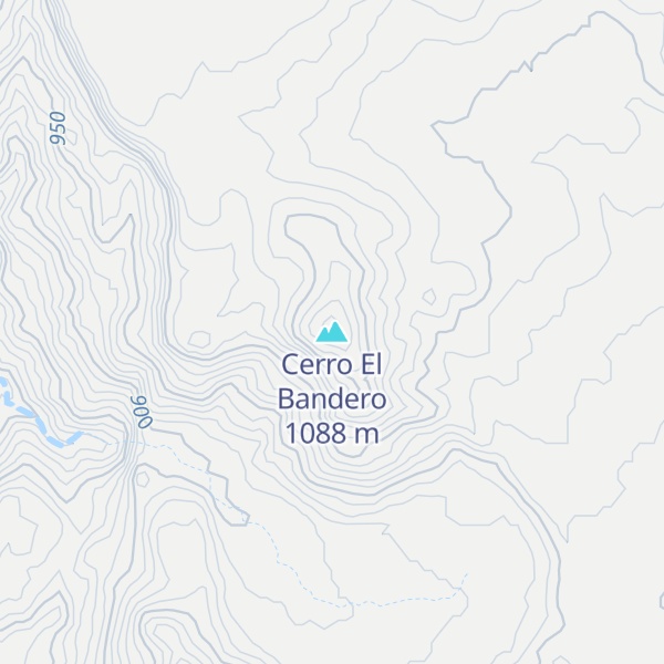 Map of Cerro El Bandero