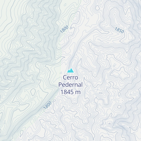 Map of Cerro Pedernal