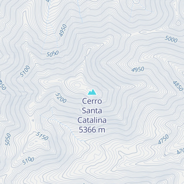 Map of Cerro Santa Catalina