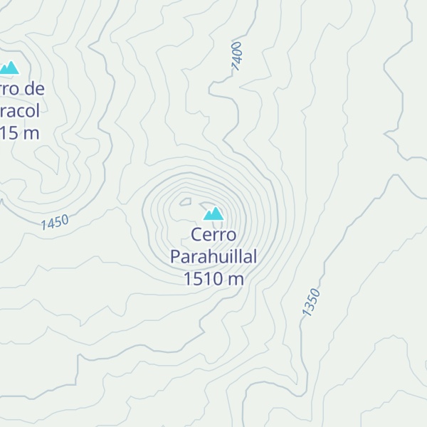 Map of Cerro Parahuillal