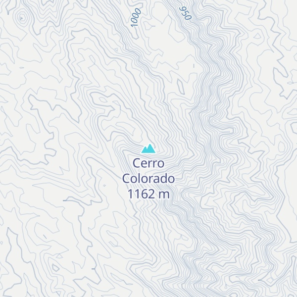 Map of Cerro Colorado
