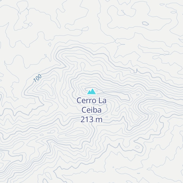 Map of Cerro La Ceiba