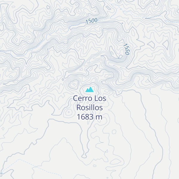 Map of Cerro Los Rosillos