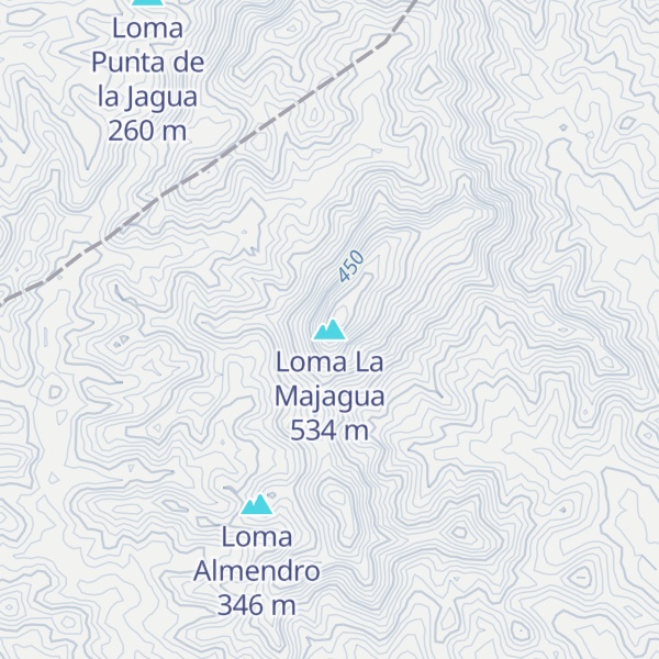 Map of Loma La Majagua