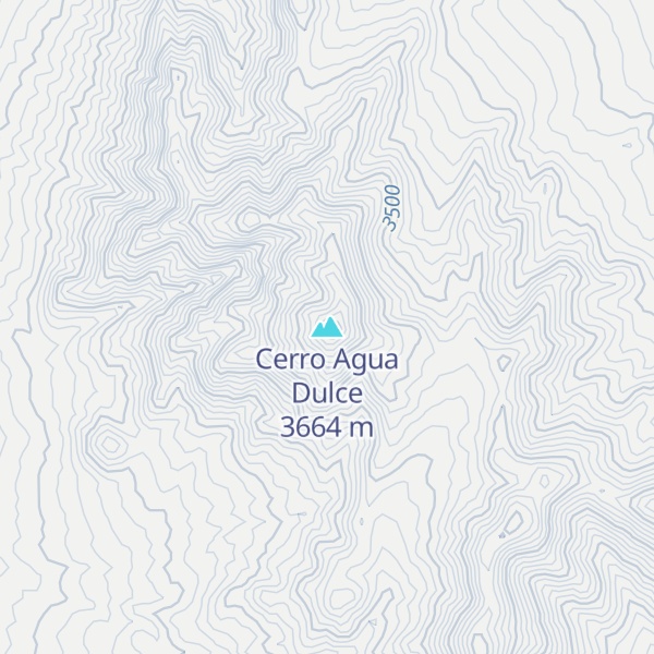 Map of Cerro Agua Dulce