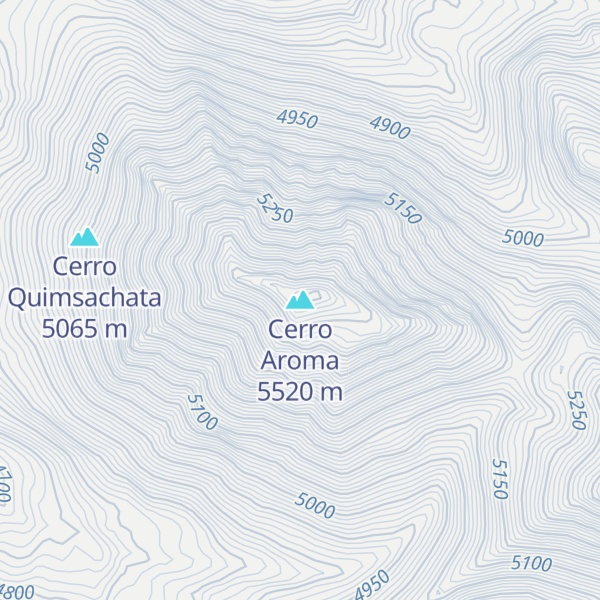 Map of Cerro Aroma