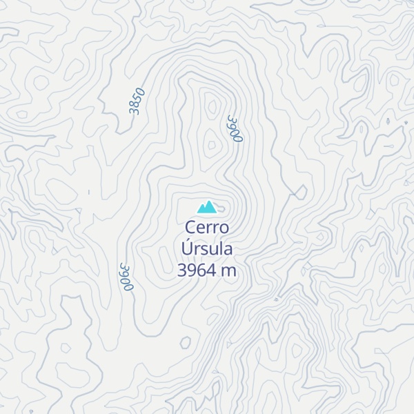 Map of Cerro Úrsula