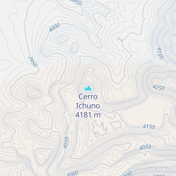 Map of Cerro Ichuno