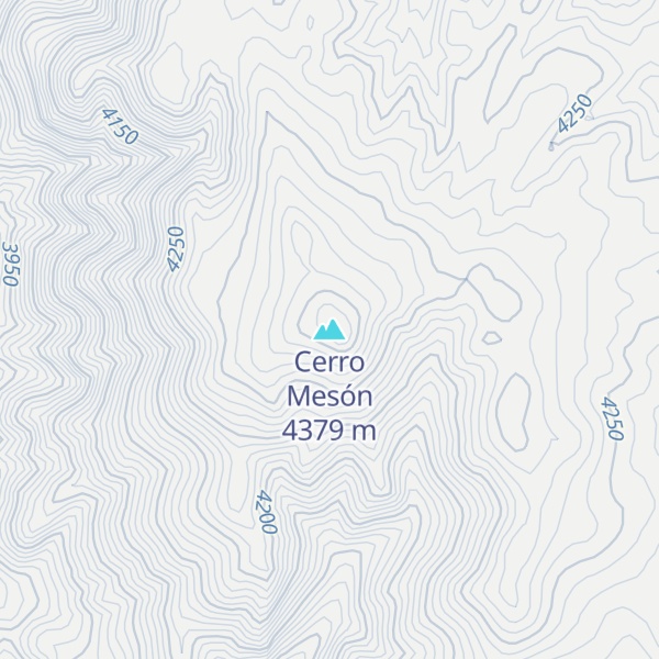 Map of Cerro Mesón