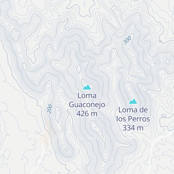 Map of Loma Guaconejo