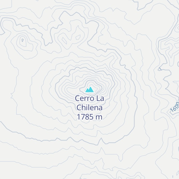 Map of Cerro La Chilena