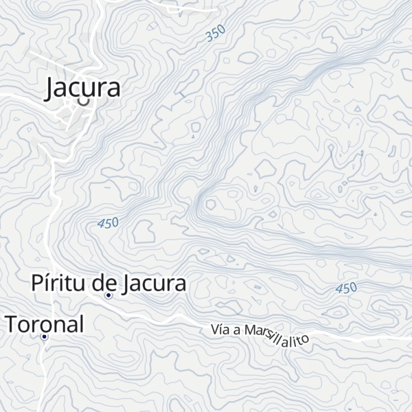 Map of Cerro Jacura