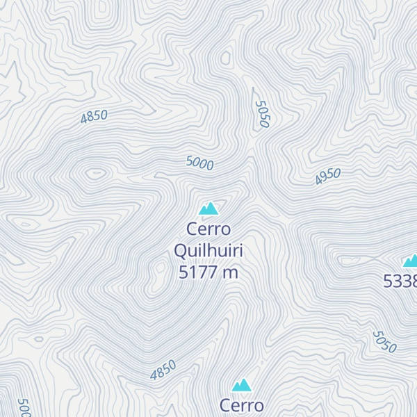 Map of Cerro Quilhuiri