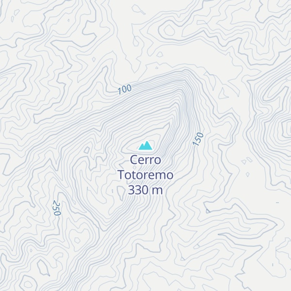 Map of Cerro Totoremo